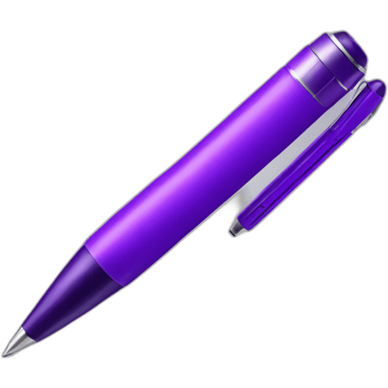 purple pen emoji