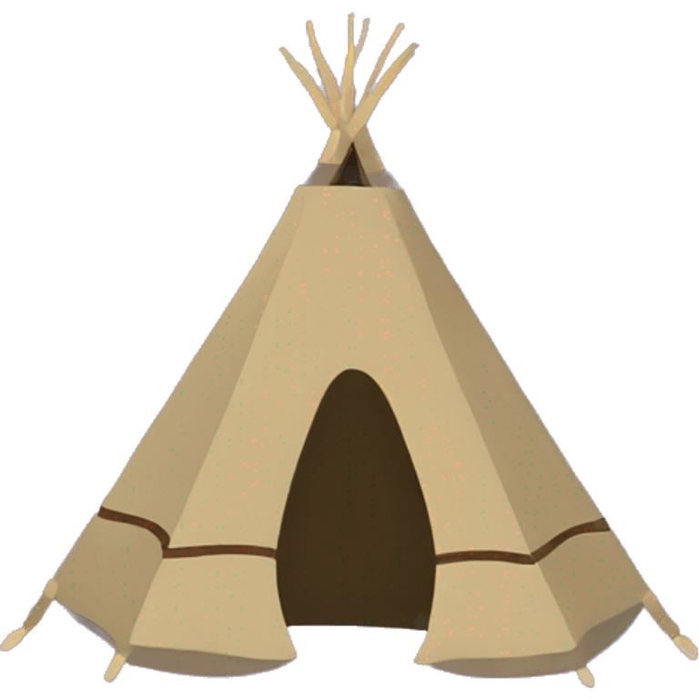 Teepee purple design emoji