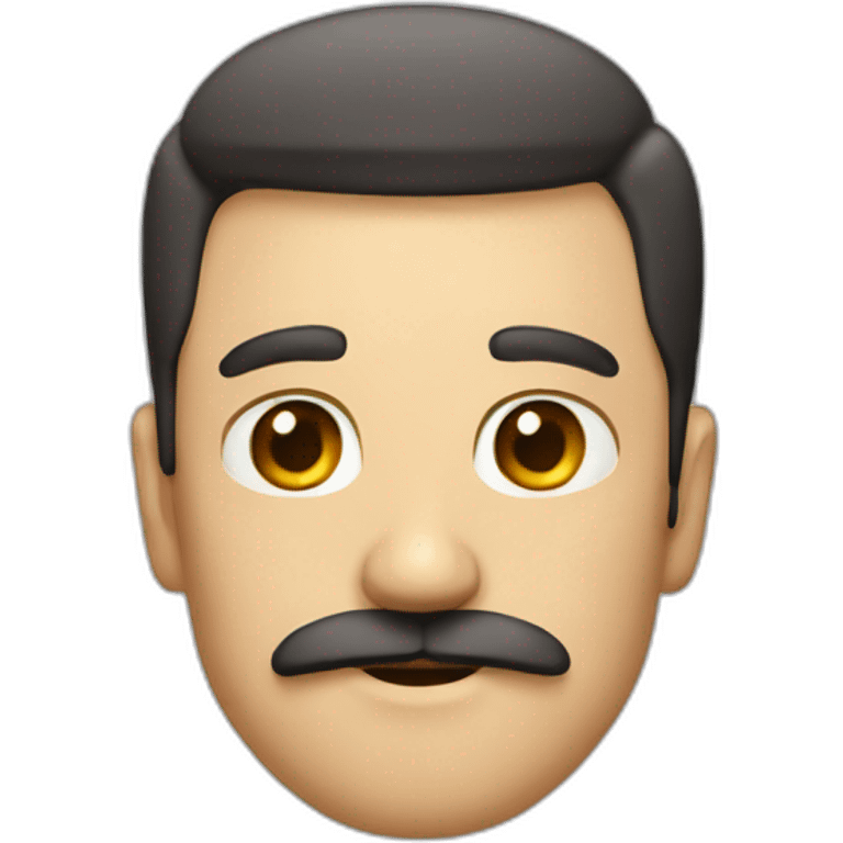 man with square mustache emoji