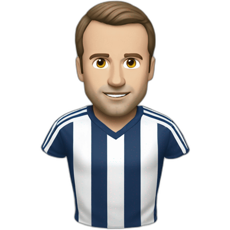 Macron play football emoji