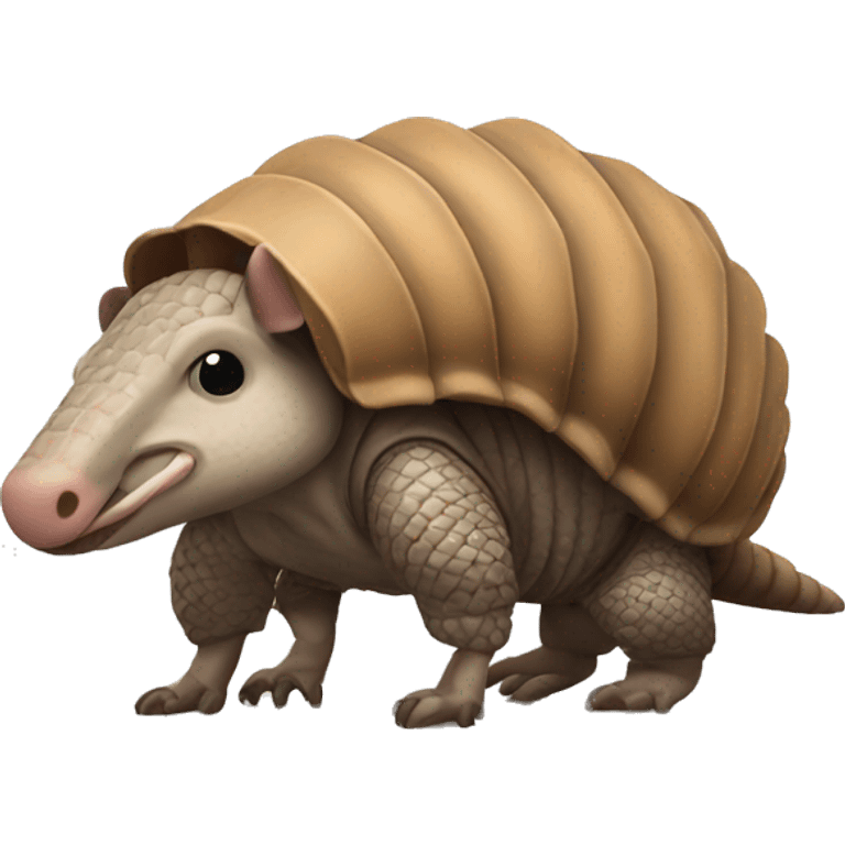 Armadillo standing muscles emoji