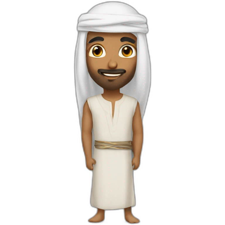 arabe et un bond emoji