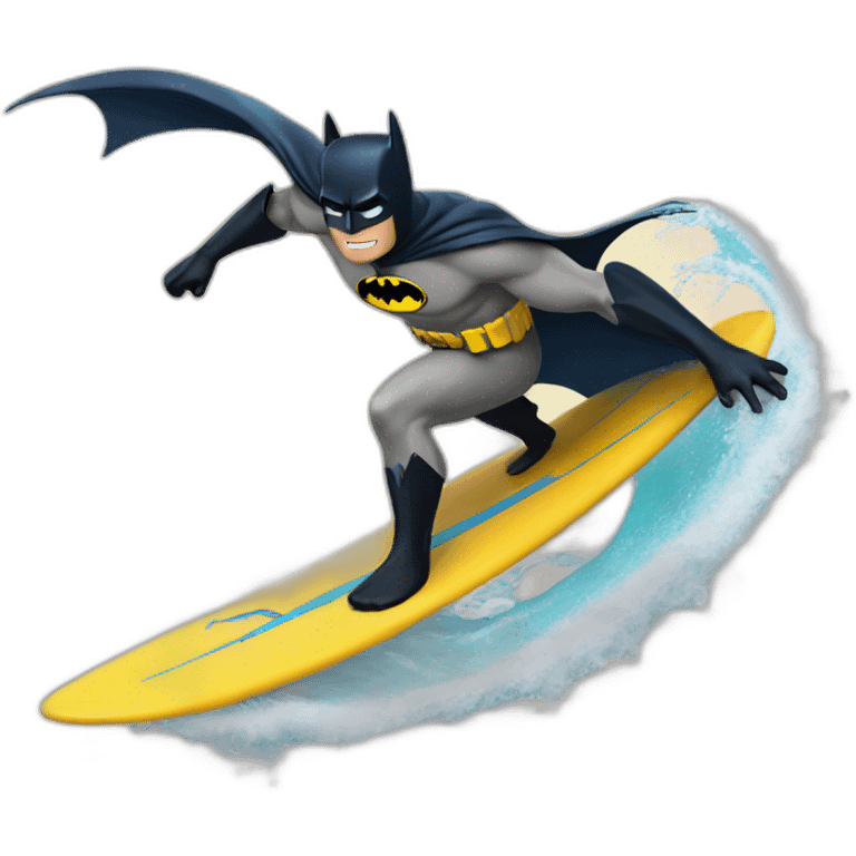 Batman surfing emoji