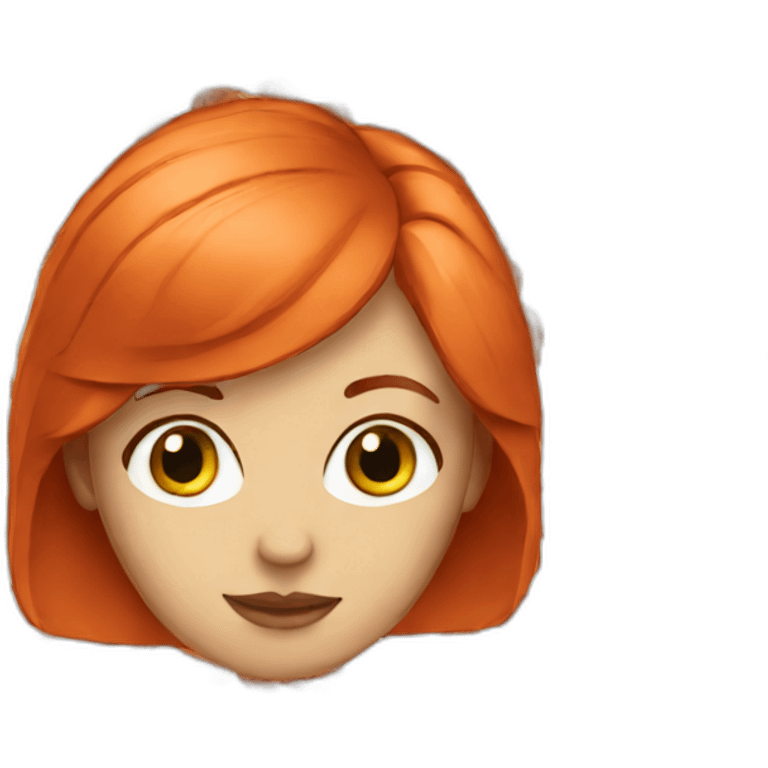 beauty red hair emoji