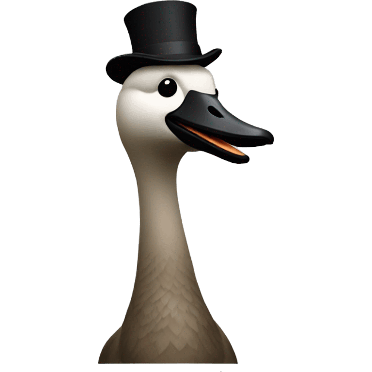 goose with a beard emoji