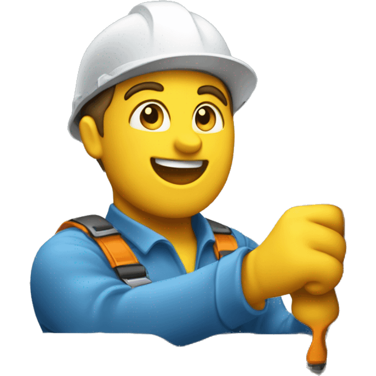 repairman repairing a window emoji