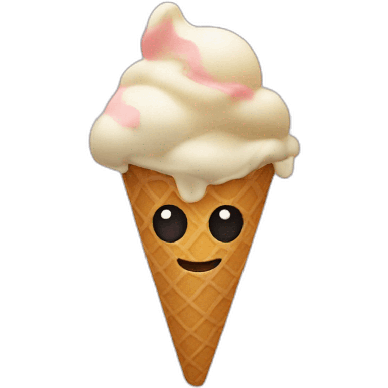 an ice cream cup dancing in the night emoji