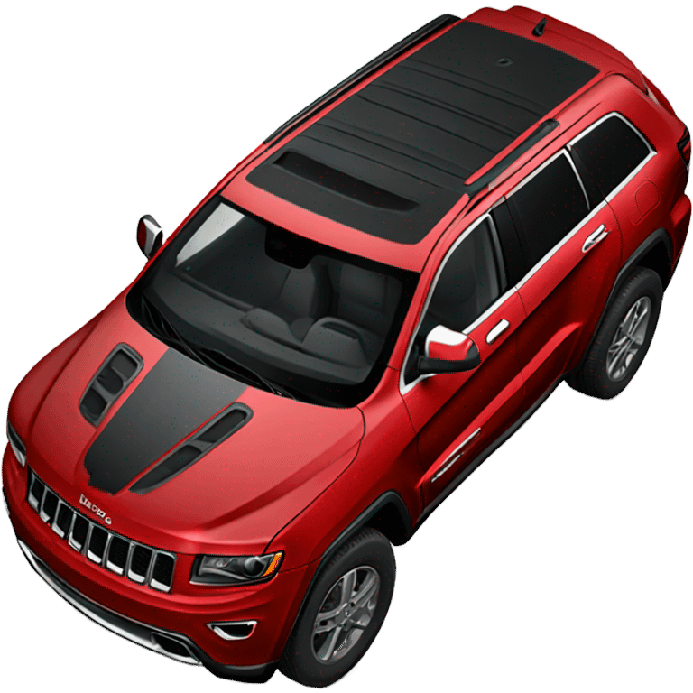 red jeep grand Cherokee with black trim emoji