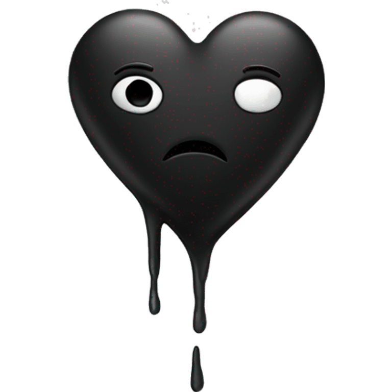 Black broken heart  emoji