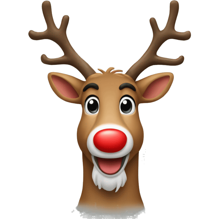 Red Nose Reindeer emoji