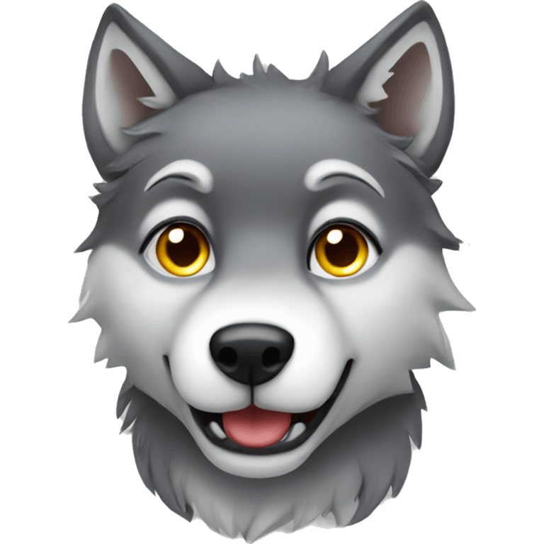 cute wolf  emoji