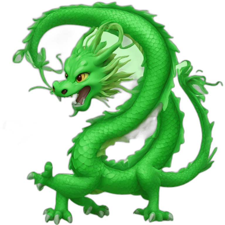 Chinese dragon green emoji