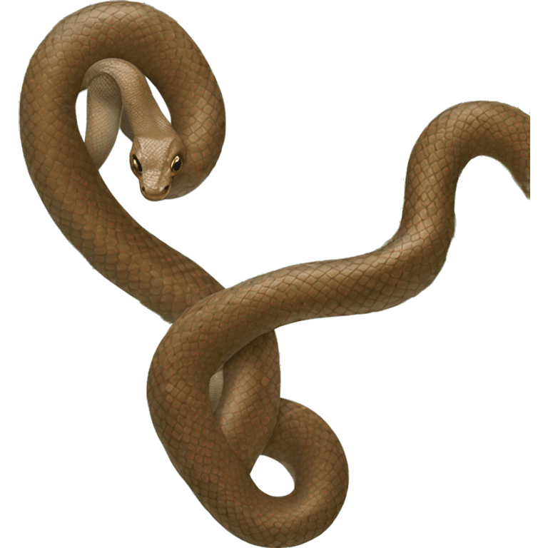 Puerto Rican Garden small brown Snake  emoji