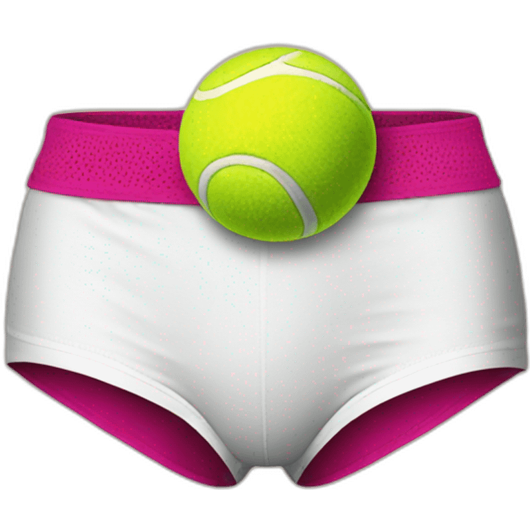 tennis ball in panties emoji