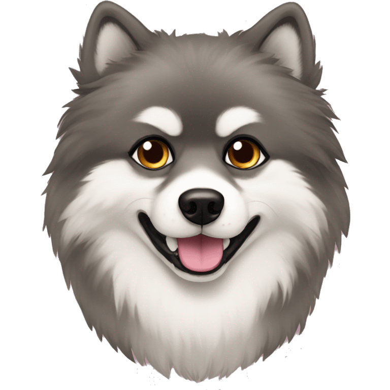 Wolf splitz pomeranian emoji