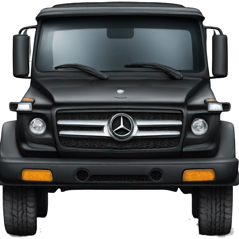 Mercedes pure black artic truck emoji