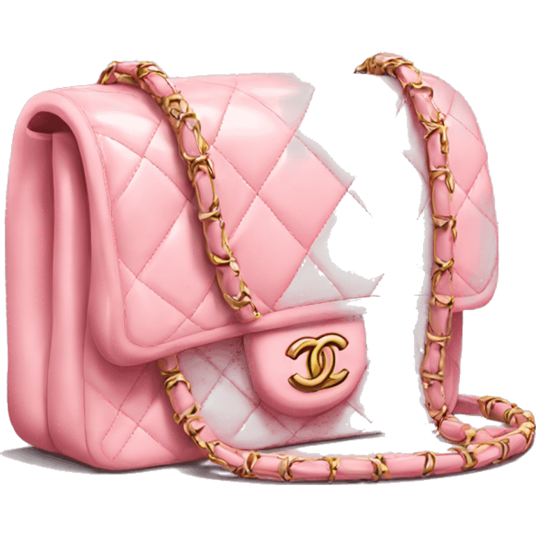 Soft pink Chanel bag emoji