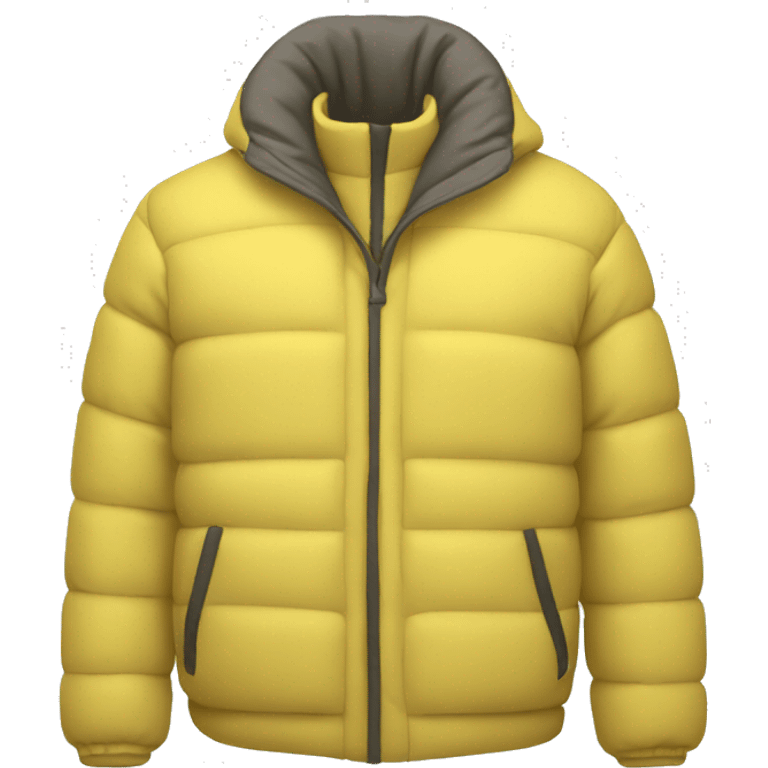 Light yellow down jacket emoji