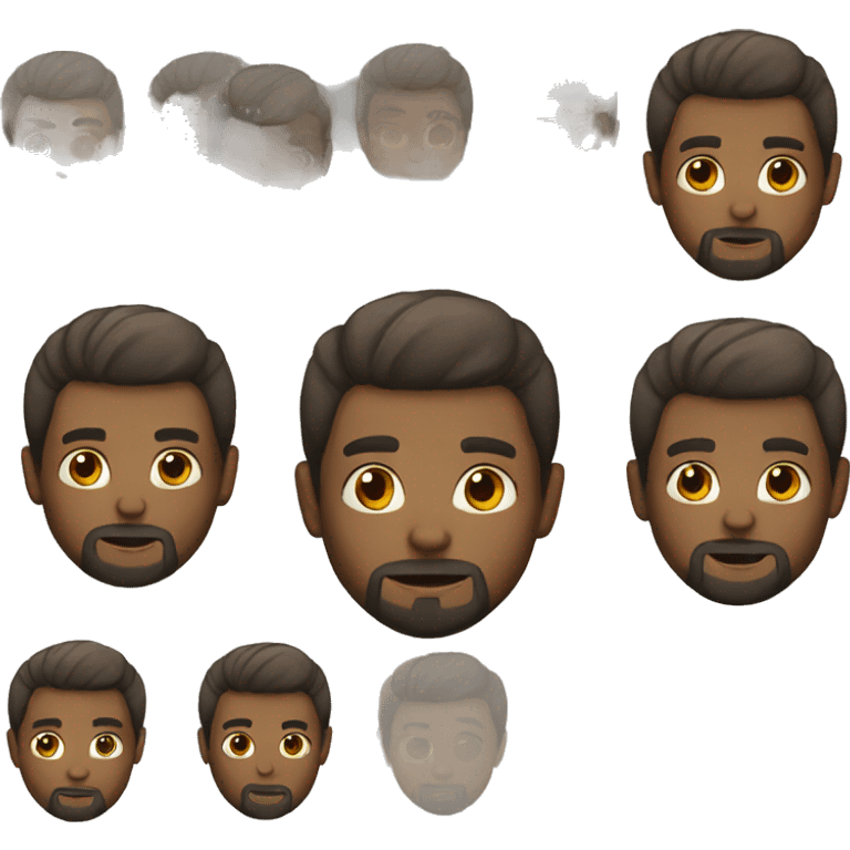 boy with beard normal hair emoji