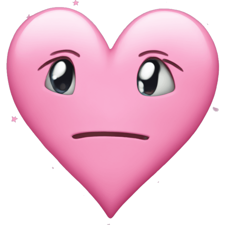 Pink heart stars emoji