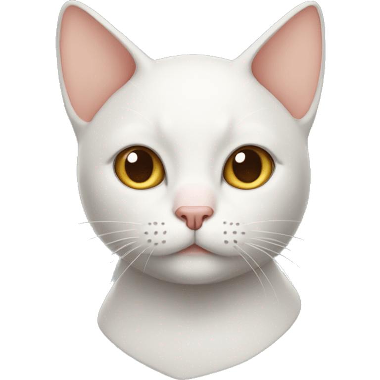 cat with a baldcap on emoji