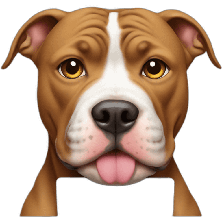 Pitbull working on MacBook emoji