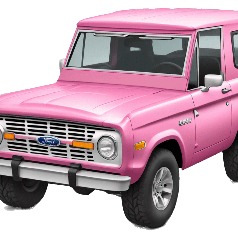 Pink ford bronco emoji