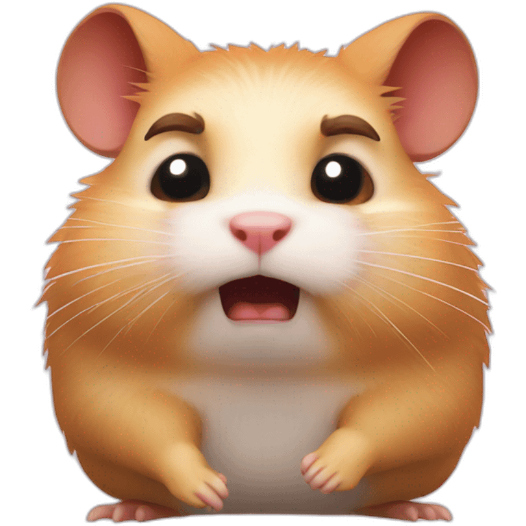 Angry hamster emoji