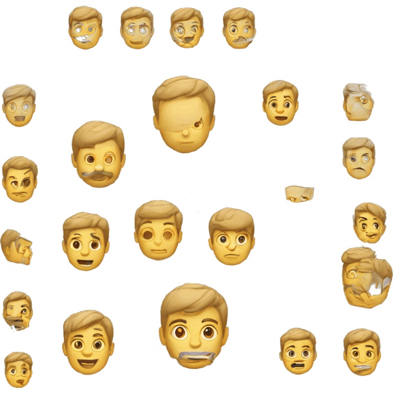 Wilk w złotym kolorze  emoji