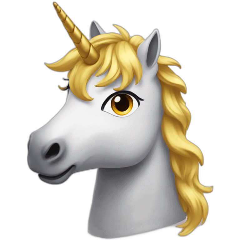 unicornio dorado emoji