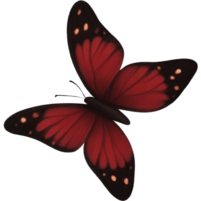 Dark red butterfly  emoji