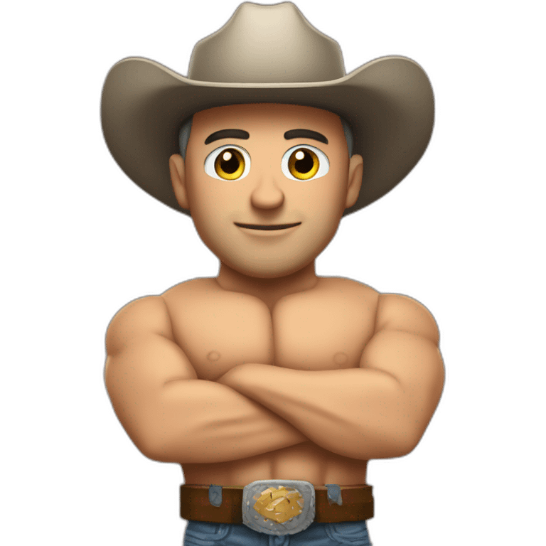 jeff bezos muscular cowboy emoji