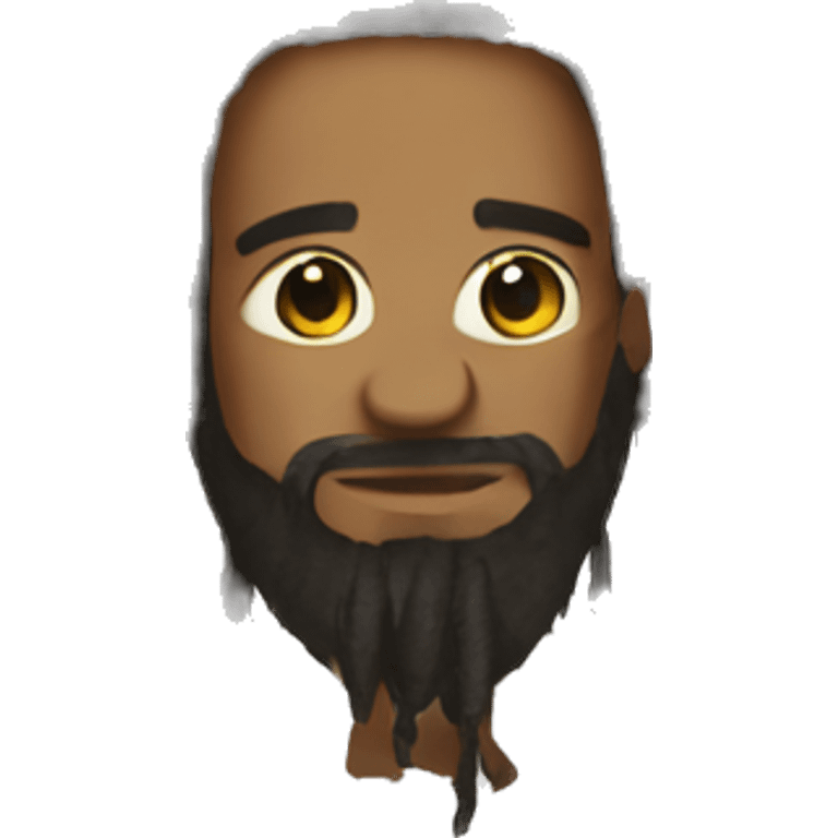 Dreadhead with a beard emoji