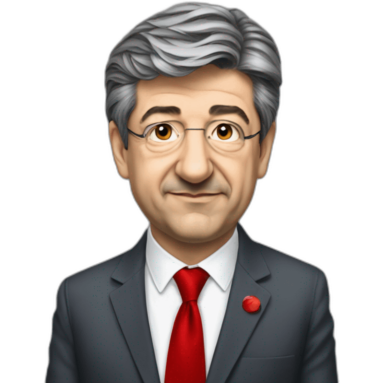 Jean-Luc Mélenchon red tie emoji