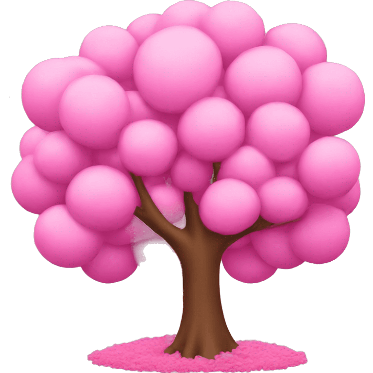 Pink tree  emoji