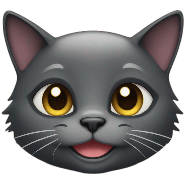 Black Cat who winks emoji