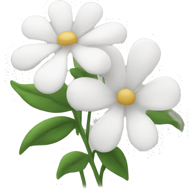 White flowers emoji