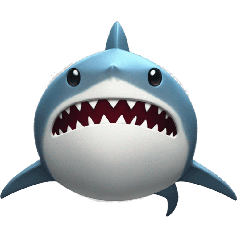 Shark playing video games emoji