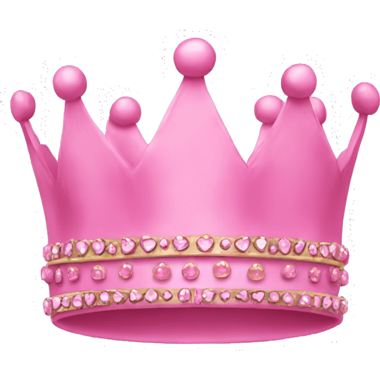 Pink crown emoji