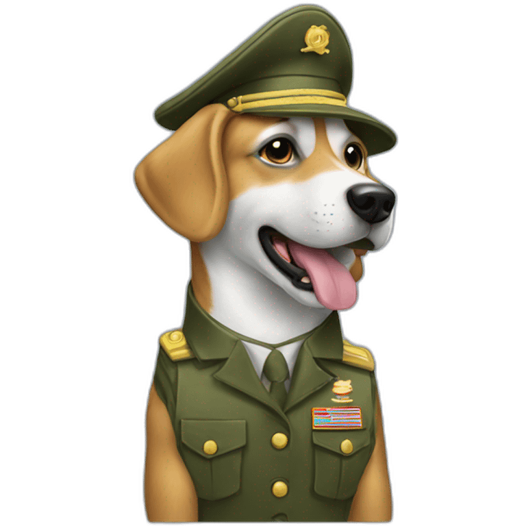 military salute dog emoji