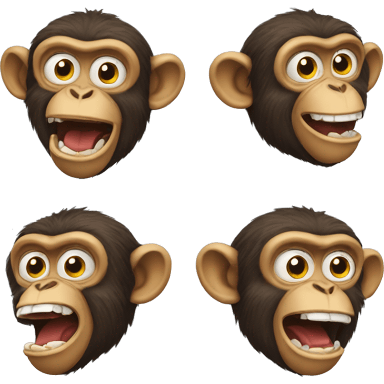 Crazy monkey emoji