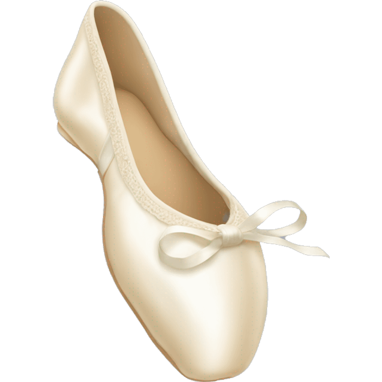 Ballet ivory pointe shoes  emoji