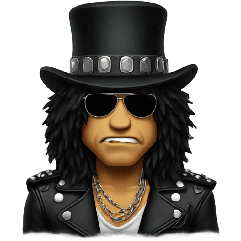 Slash from Guns'N'Roses face emoji