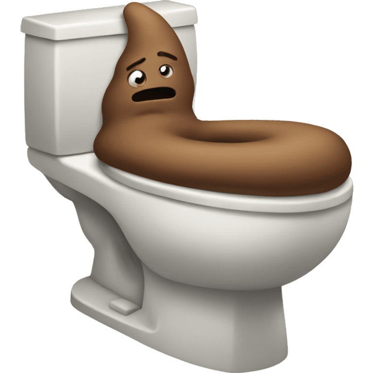 poop in a toilet emoji