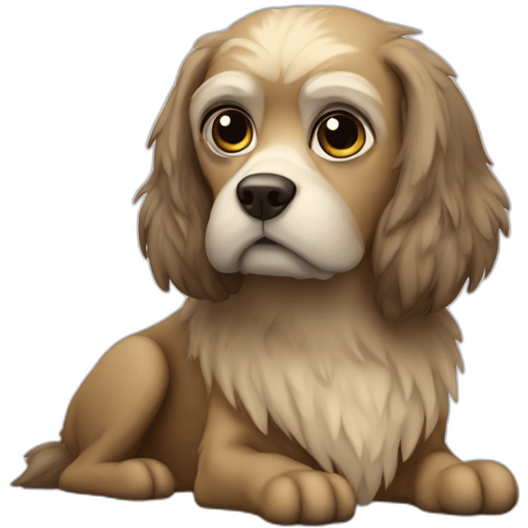 griffon dog philosopher emoji