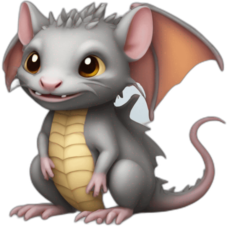 Rat dragon emoji