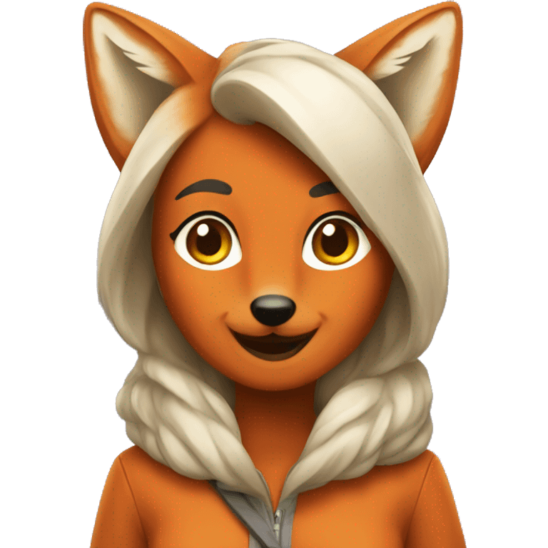 fox female happy emoji