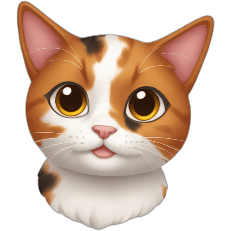 Two calico cat emoji