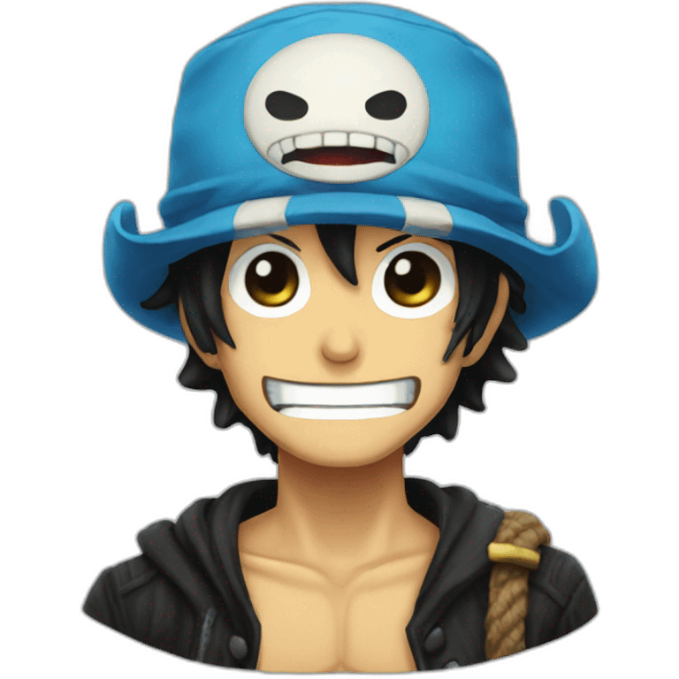 one piece x monster emoji