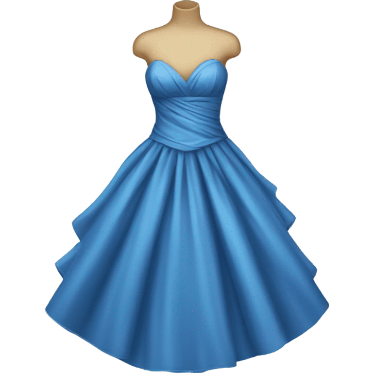 Fancy blue dress emoji